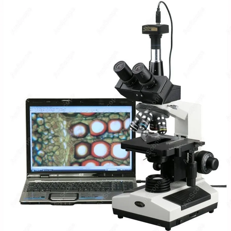 

Биологический микроскоп -- AmScope поставляет 40X-2000X ветеринарный доктор клиника Биологический микроскоп + Цифровая камера 10MP