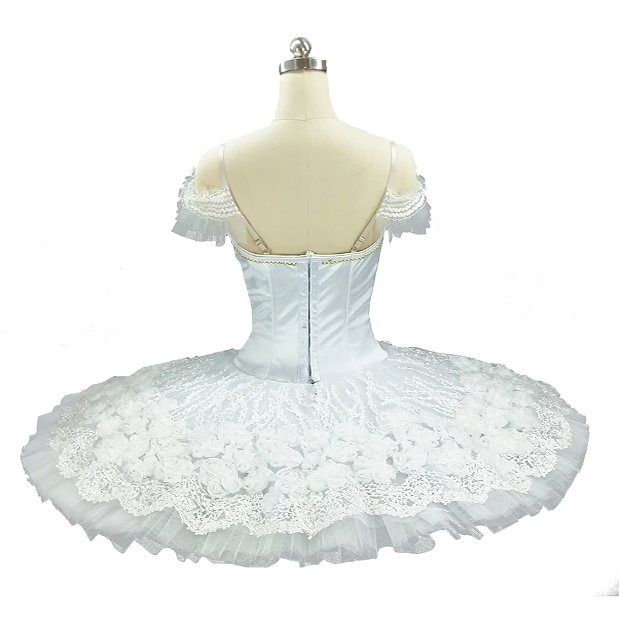 Platter tutu white swan lake professional tutu Flower Fairy women pancake ballet tutu performance sleeping Beauty ballerina tutu