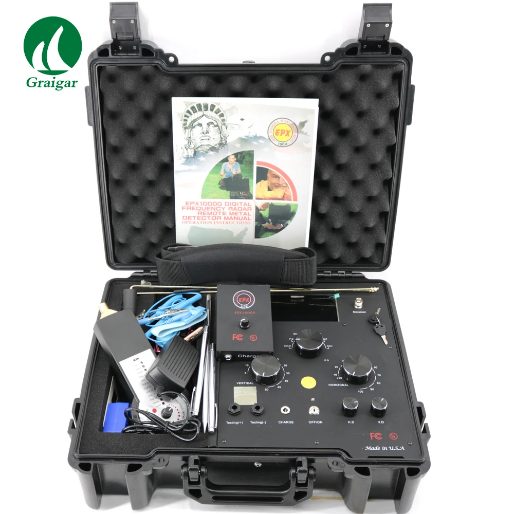 Metal Detector Underground Bawah Tanah EPX10000 Jarak Jauh Emas Berlian Perak Tembaga Permata Finder 3D Metal Detector