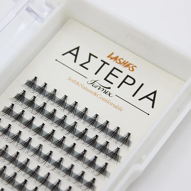 ขนตาปลอมแบบเส้นต่อเส้น 120 ชิ้น ความหนา 0.1 ซม. เนื้อนุ่ม คล้ายขนมิงค์ ขนตาปลอมแบบเส้นต่อเส้น