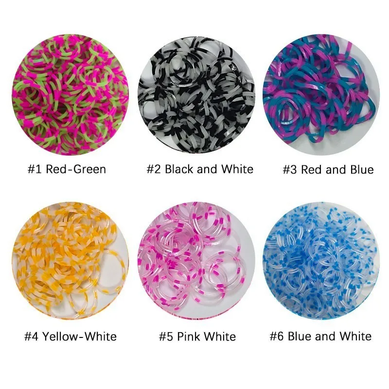 1800pcs DIY Toys Rubber Loom Bands Set Kid DIY Bracelet Silicone Rubber Bands Elastic Weave Toys Children Christmas Gifts 2020