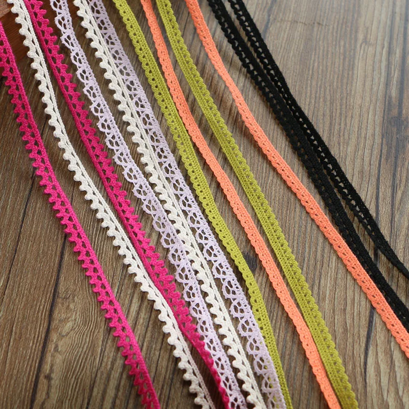 1CM 20 yard cotton yarn knitting lace accessories lace edge DIY hand-made clothes, tablecloth, sofa, curtain fabric material