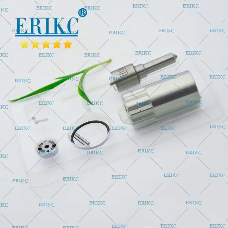 ERIKC 095000-8871 Injector Repair Kits Nozzle DLLA150P1052 Valve Plate, Pin, Sealing Ring spare part for 095000-887# HOWO Truck