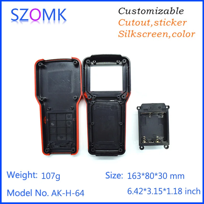 new arrival handheld enclosure plastic housing box for 4xAAA electronic project (1Pc)  163*80*30mm electrical  junction box