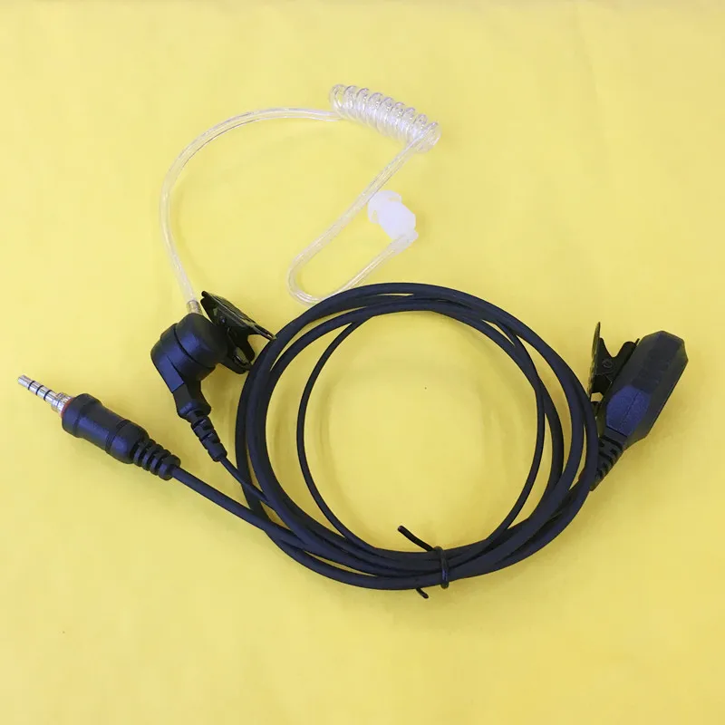 transparent acoustic air tube headphone for Yaesu VX7R VX6R VX120 VX177 etc walkie talkie