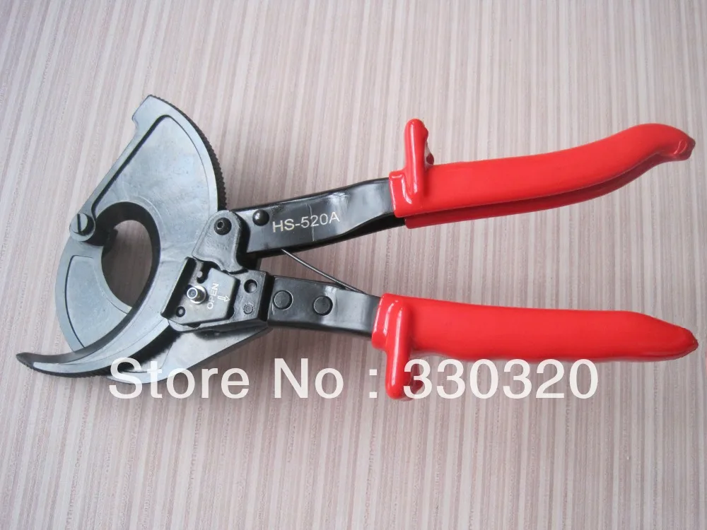 Ratchet Cable Wire Cutter Cut Up To 400mm2 HS-520A