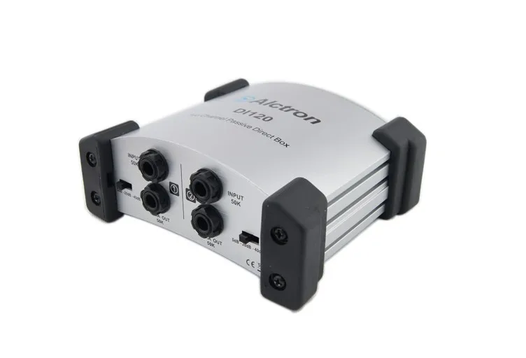 Alctron DI-120 Passive Stereo dual channel direct box great for keyboardists, acoustic & electric guitarists, bassists