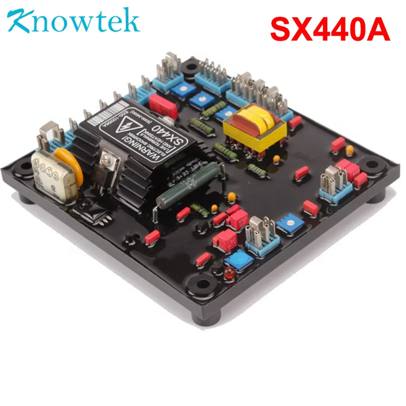 AVR SX440 TOP quality SX440A with red capacitor soft gum version Automatic Voltage Regulator for brushless generator