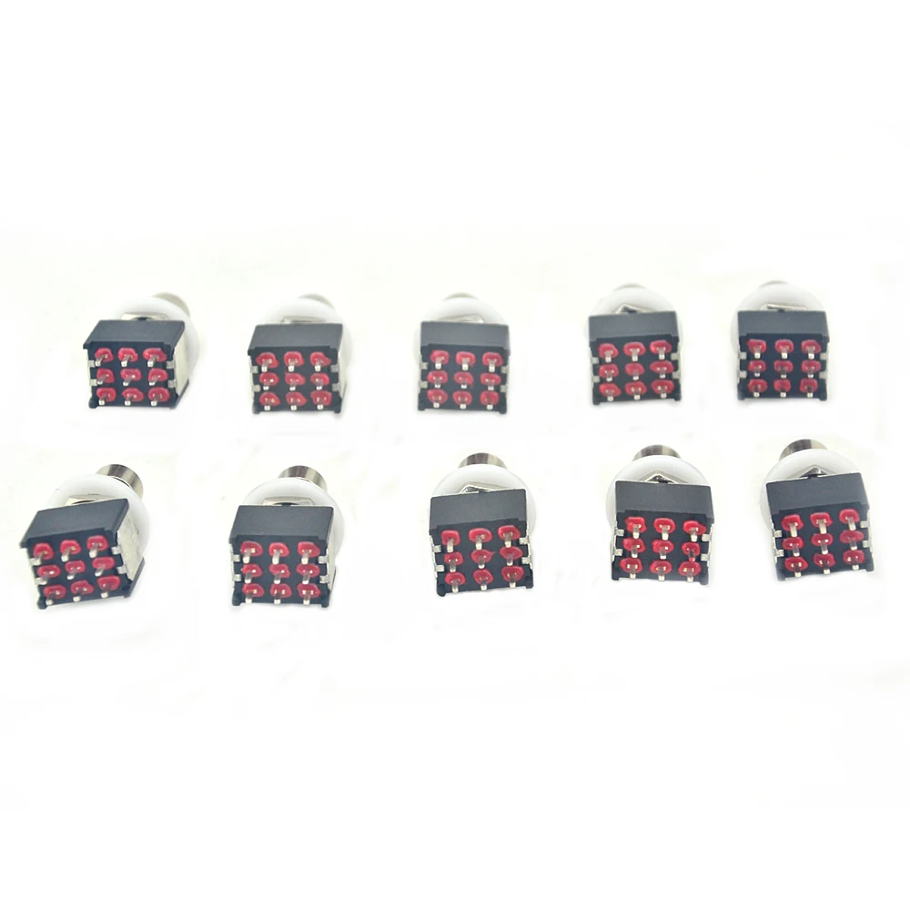 10 X LANDTONE  Mini 3PDT 9PIN Latching ON-ONPCB Mounted Foot Switch For Guitar Pedal Kit