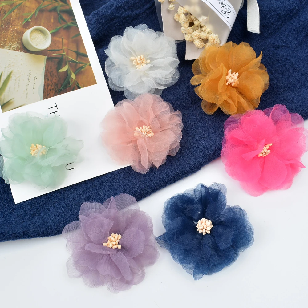 5pcs/lot 6cm new artificial flower snow yarn stamen plum for wedding home Christmas decoration DIY wreath scrapbook gift box