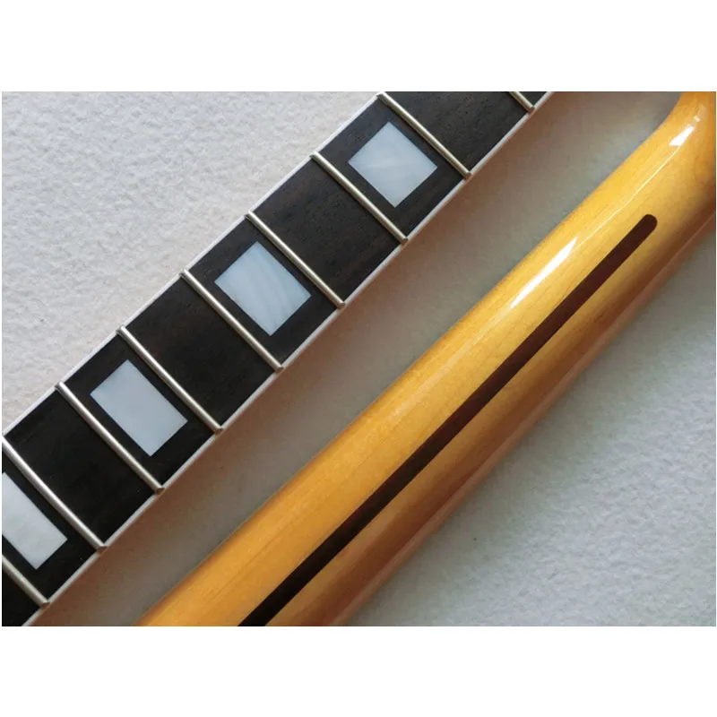 Disado 22 Frets Reverse Headstock Maple Electric Guitar Neck Rosewood Fretboard Glossy Paint Guitar Accessories Customzied