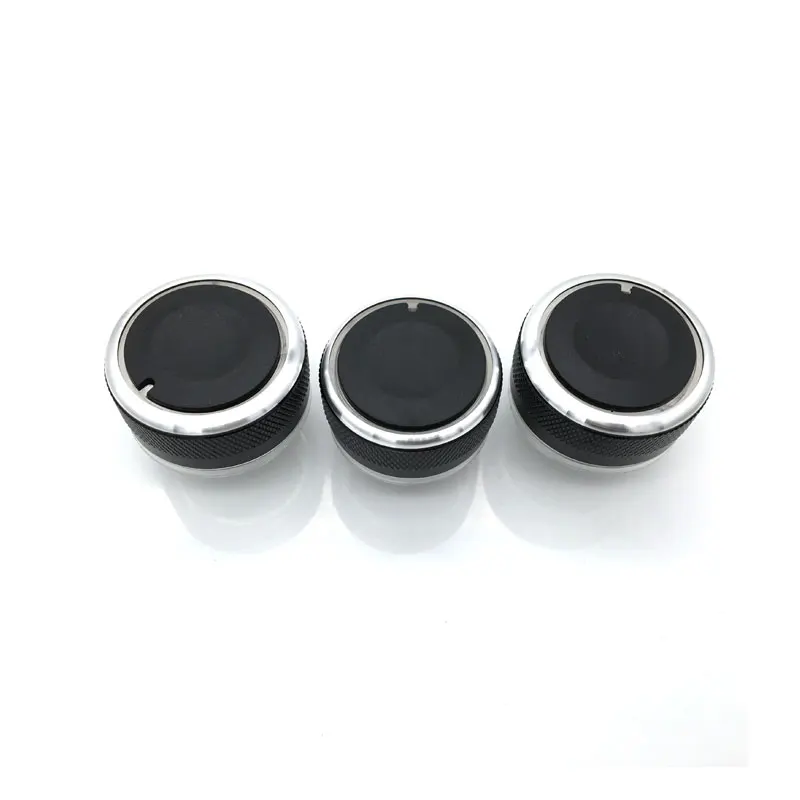 3pcs/set Aluminum Alloy Air Conditioning Knob AC Knob Heat Control Switch Button For Mazda 2 Mazda 3 Mazda 5 Mazda 6 Axela