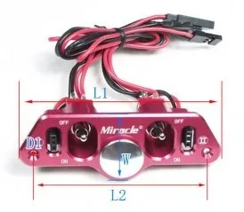 Miracle Product! Twin Power Switch with Fuel Dot-Red Color