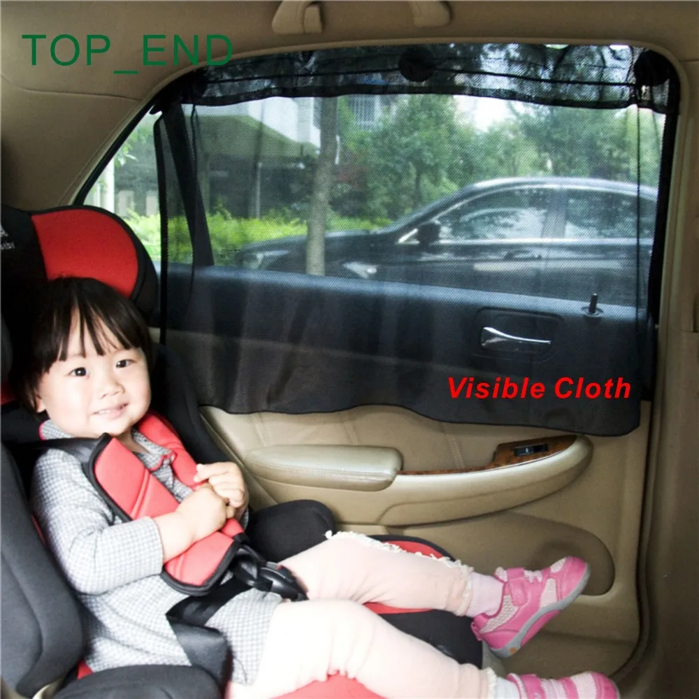 1pair,Free Shipping,Car Side Window Curtain,Held By Suction Cups,Easy Installation,2 Kinds Cloth:Visible or Invisible