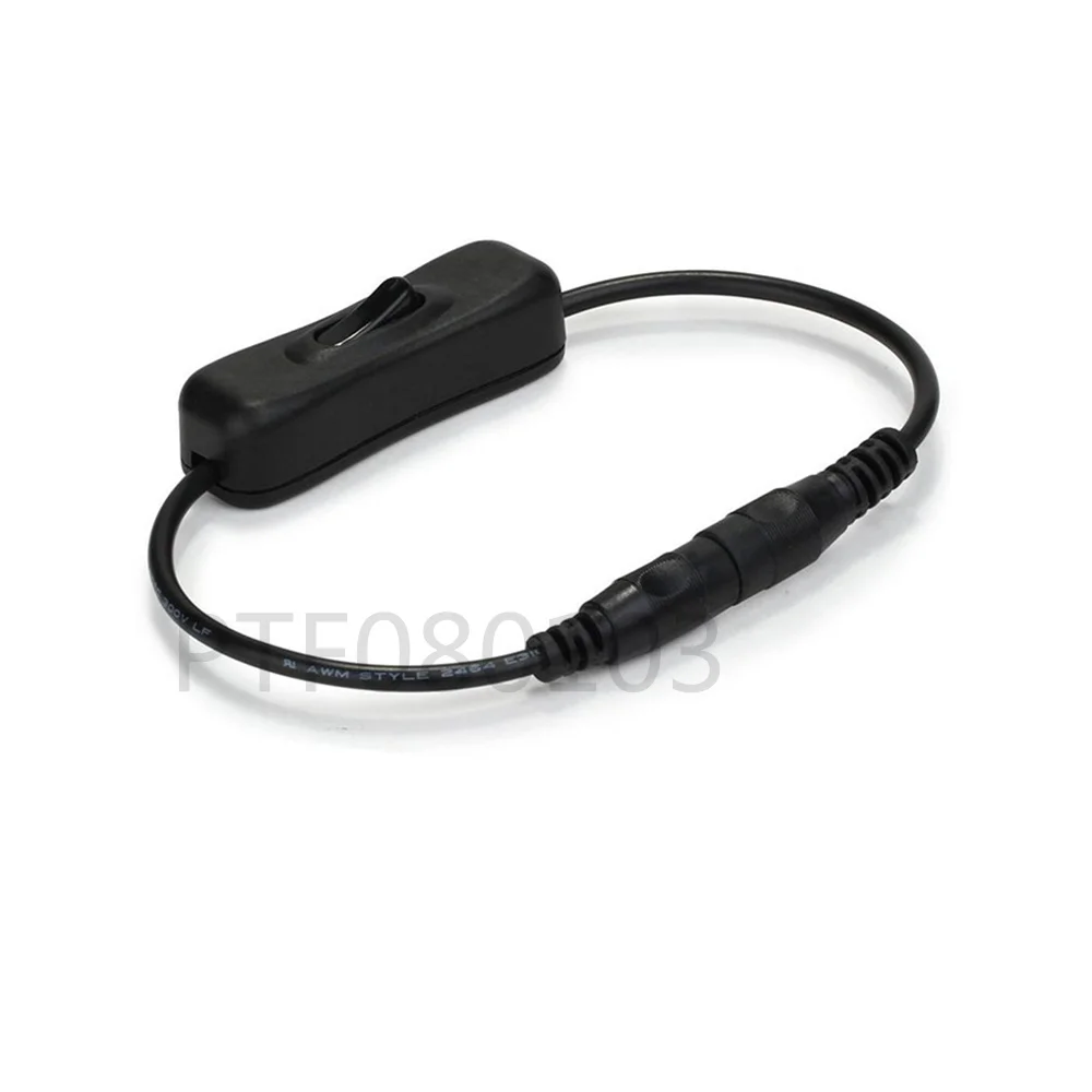 

Встроенный выключатель питания постоянного тока с разъемами 5,5 мм x 2,1 мм для светодиодных лент постоянного тока 12 В 24 В 5050 5630 3528