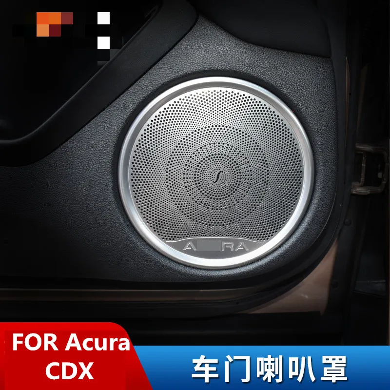 

Door horn cover frame net interior modification accessories body trim horn decorative cover for Acura CDX