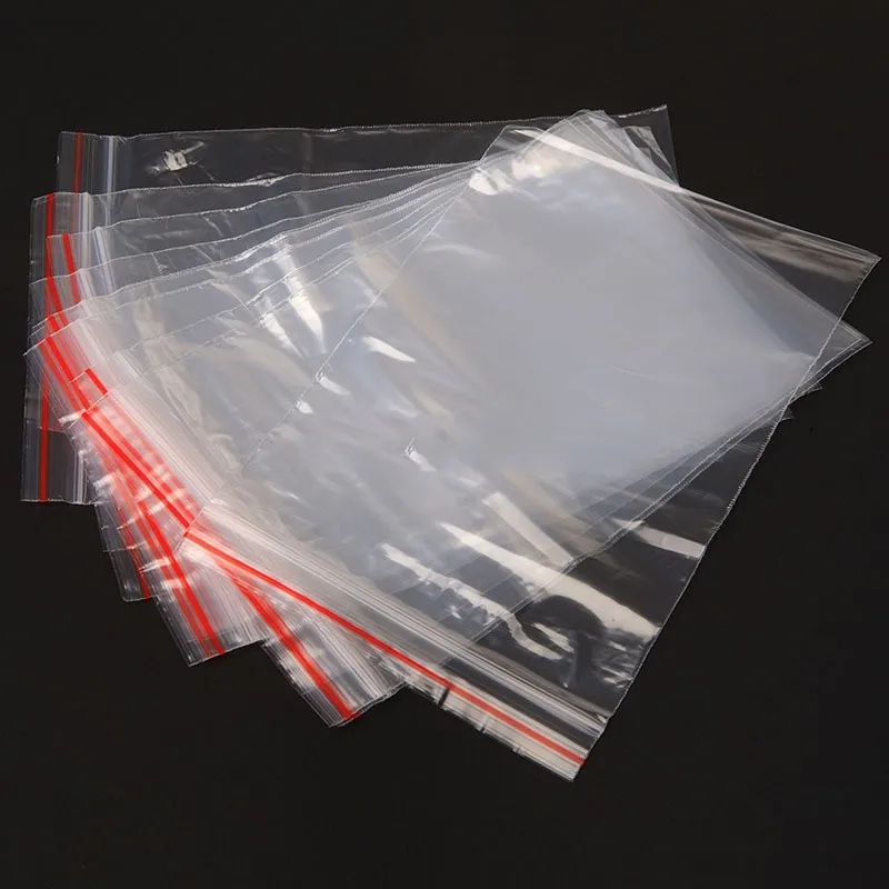 self sealing zipper top moisture proof plastic bags 10*15cm button closure food package PE bags 500 pieces a lot