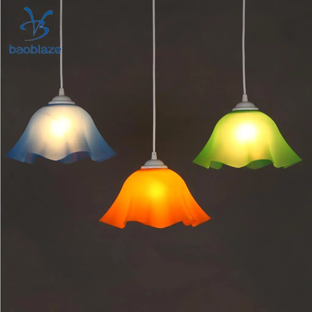 Moderna Del Fiore a Forma di PVC Lampadario Paralume Luce di Soffitto Ombra Della Copertura Della Luce Del Pendente Apparecchio di Casa Bar Cafe