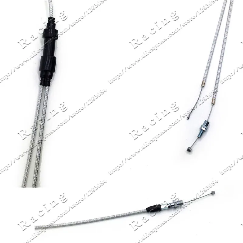 Free shipping 128cm long double Automatic motorcycle carburetor Throttle Grip Cable line fit on racing motocross Dirt Bike
