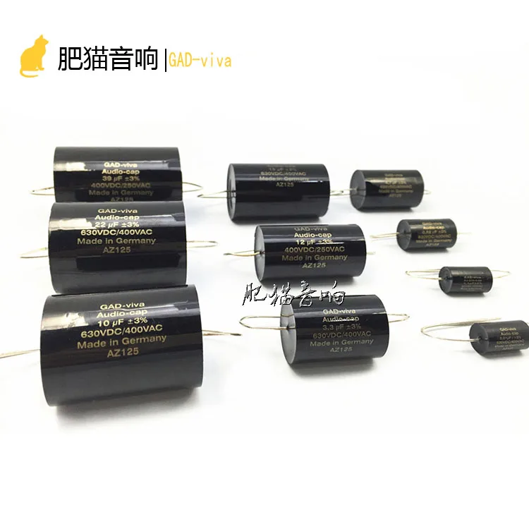 1lot/2pcs German original GAD-viva zinc audio-cap Silver 0.01uf-100uf 400V-630V foil fever audio capacitor free shipping