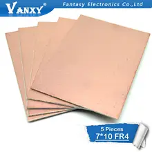 5pcs FR4 Single-Side Copper PCB 7x10cm #2