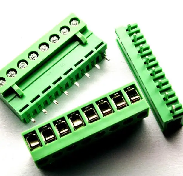 10sets Terminal plug type 300V 10A ht5.08 5.08mm pitch connector pcb screw terminal blocks connector straight pin 2/3/4/5/6/7/8P