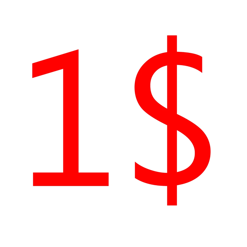 1 dólar, paga el precio diferente