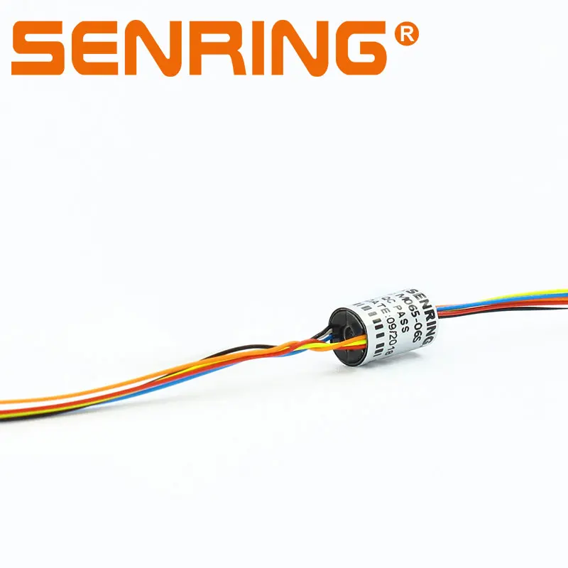 Electric Slip Ring Collecting Ring with OD 6.5mm 4/6/8/12 Wires of 1A Signal for Automatic Entertaining Equipment