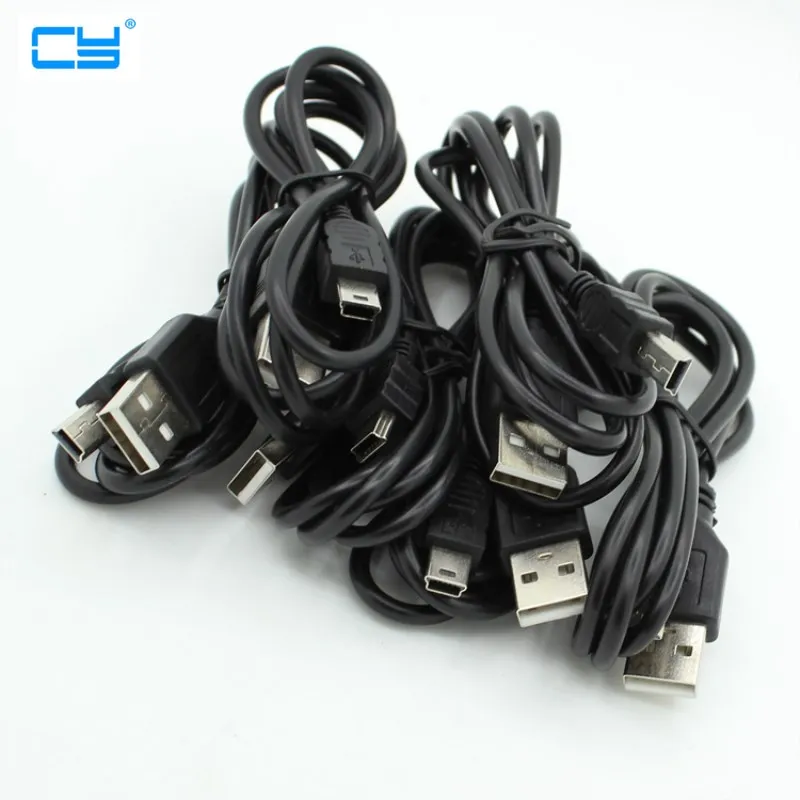 NEW Long 10mm connector Mini USB 2.0 A Male to Mini 5 Pin B Charge Data Cable Adapter For MP3 Mp4 Player Digital Camera phone