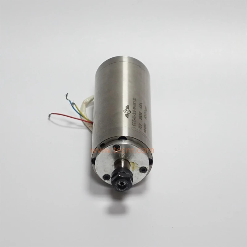 high speed 300W water cooled spindle motor 36000RPM 60000RPM 75V ER8 collet diameter 75mm milling spindle