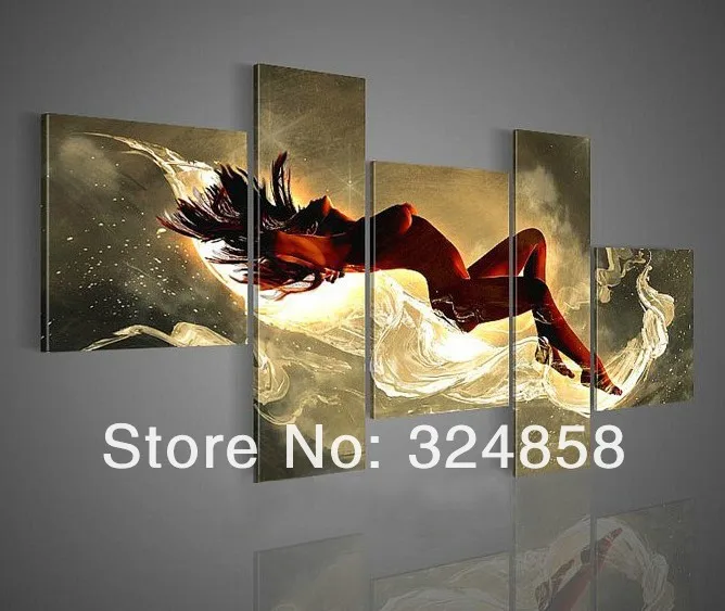 Original NEW Hand Painted Oil Painting on Canvas by Skillful Painter for Home Decoration Abstact Women Nude Group of Paintings