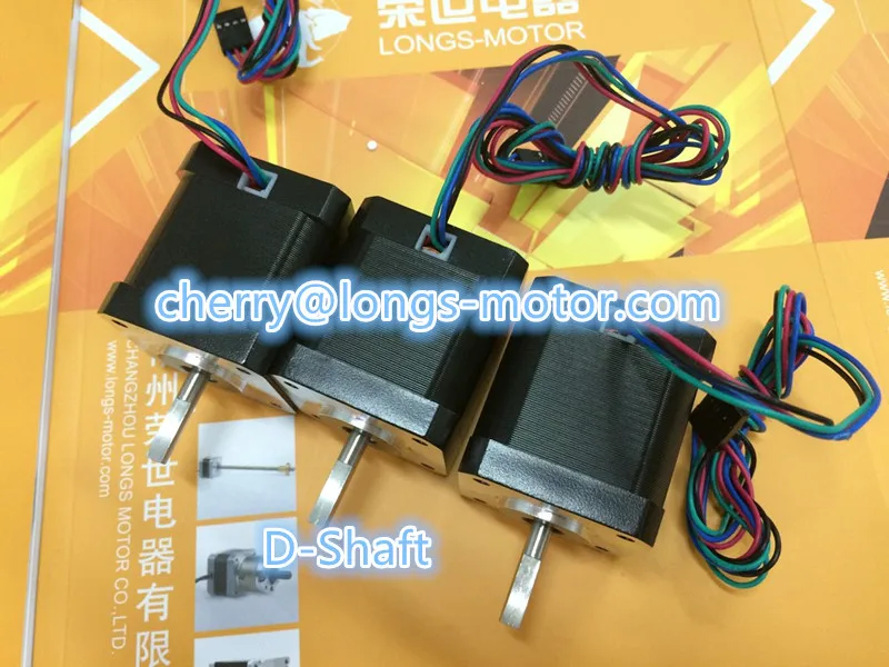 Longs Motor 3PCS Nema17 D-shaft  Stepper  motor / stepping Motor  1.5A  75oz.in 4-Lead 17HS5415P1-X Reprap 3D Priner / CNC Wind