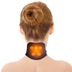 Ifory Tourmaline Self-heating Neck Magnetic Therapy Belt Spontaneous Heating Neck Braces Cervical Vertebra Protection Massager