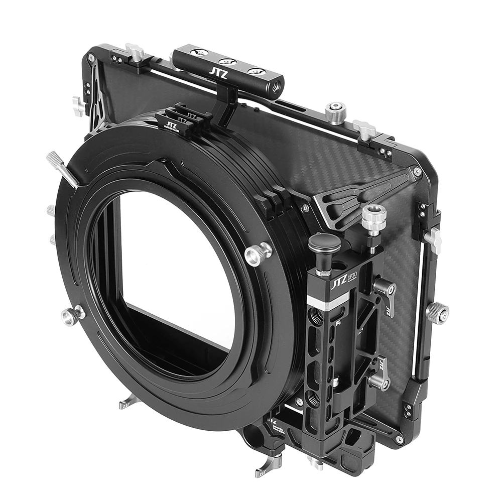 JTZ DP30 Cine fibra de carbono 6 "x 6" caja mate 15mm/19mm para Sony ARRI RED CANON BMD Sony ARRI RED C100 C300 FS5 FS7 BMPCC