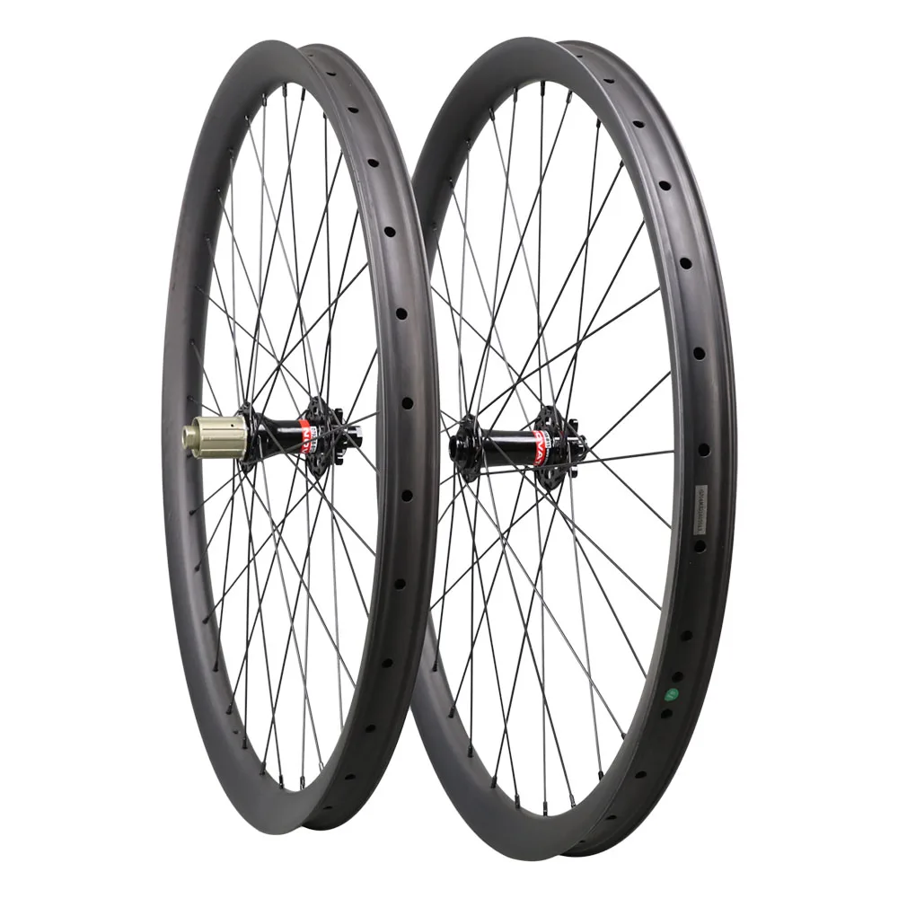 

ICAN hot sale carbon 29er 40 width 32 depth Clincher Hookless 148X12 boost fit 3.0 tires UD matte with one free Skewer