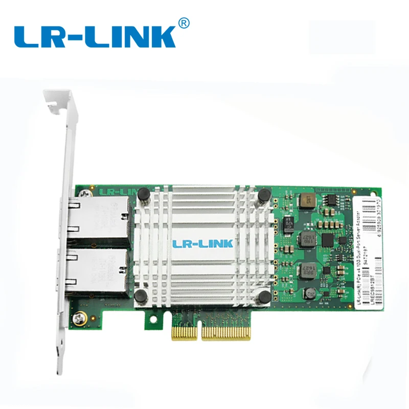 

LR-LINK 9812BT 10Gb Network Card PCI-E Dual-port RJ45 Ethernet Converged Server Adapter X550T2BLK Compatible