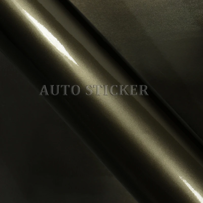 

1.52*5/10/15/20M Glossy Dark Gray Metallic Vinyl Wrap Car Wrap With Air Bubble Free Candy Midnight Gloss Vinyl Wrap Film