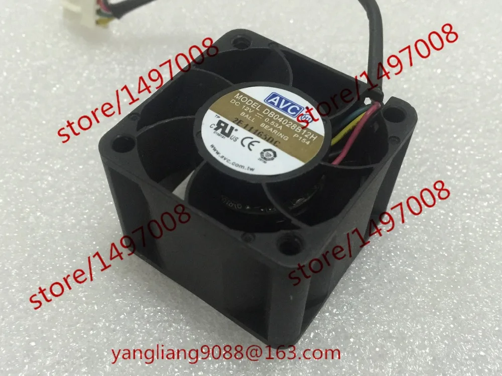 

AVC DB04028B12H P154 DC 12V 0.53A 40x40x28mm Server Cooling Fan