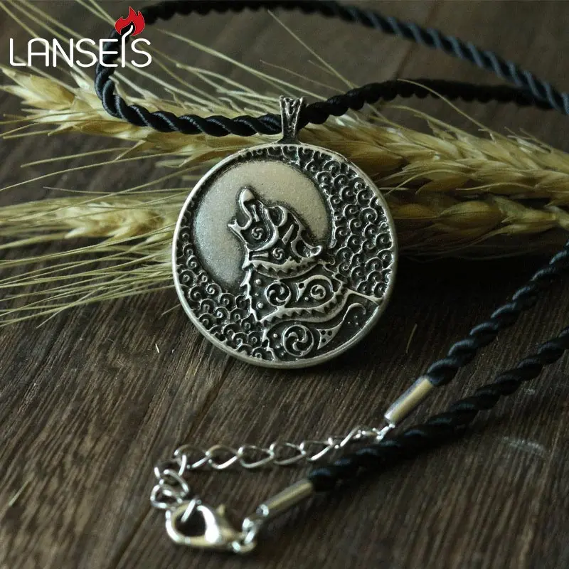 

Lanseis10pc CH-860-C celt, подвеска с изображением волка, животного