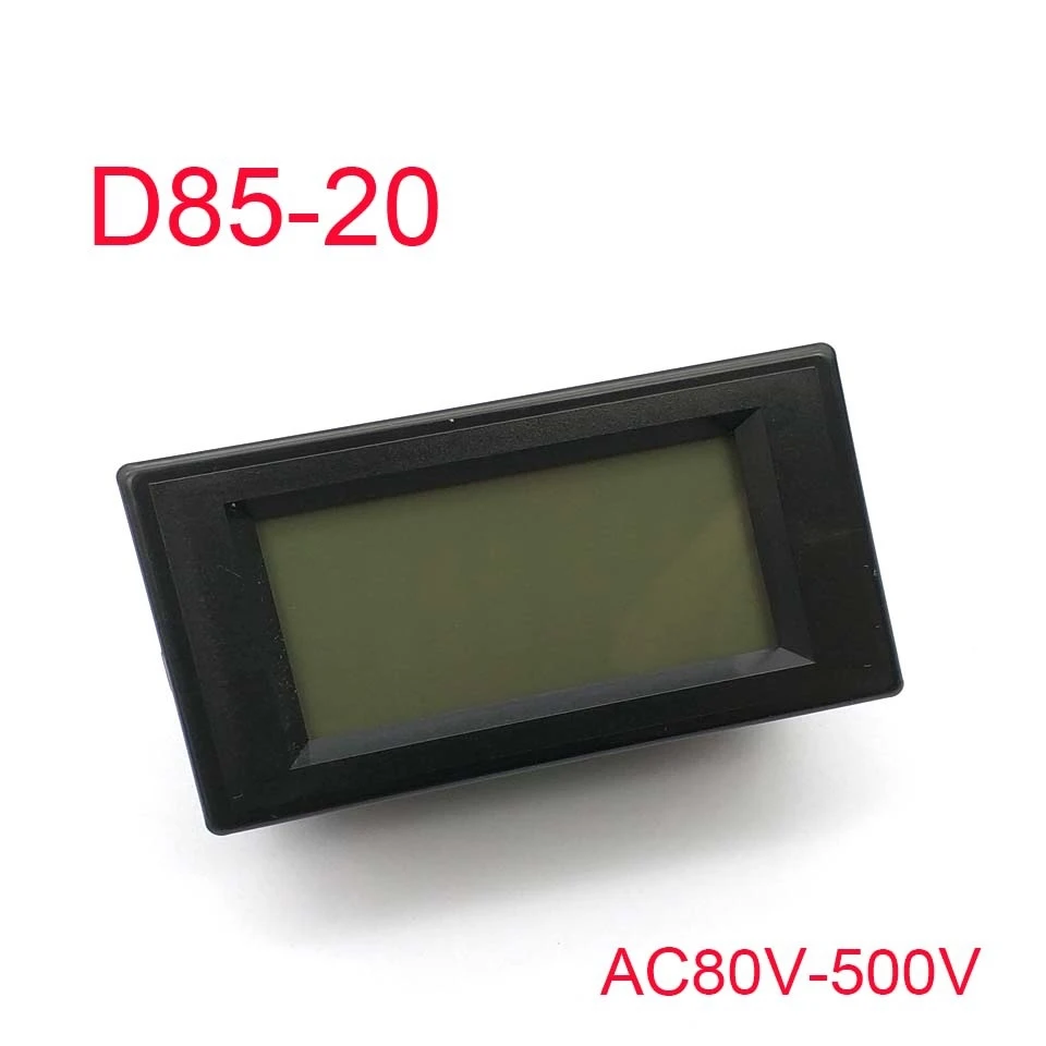 VoltmeterดิจิตอลแรงดันPanel Meterมินิแอมมิเตอร์แผงปัจจุบันMeter Testerที่มีจอแสดงผลLEDสีดำกรณีAC80-500Vจอแอลซีดี