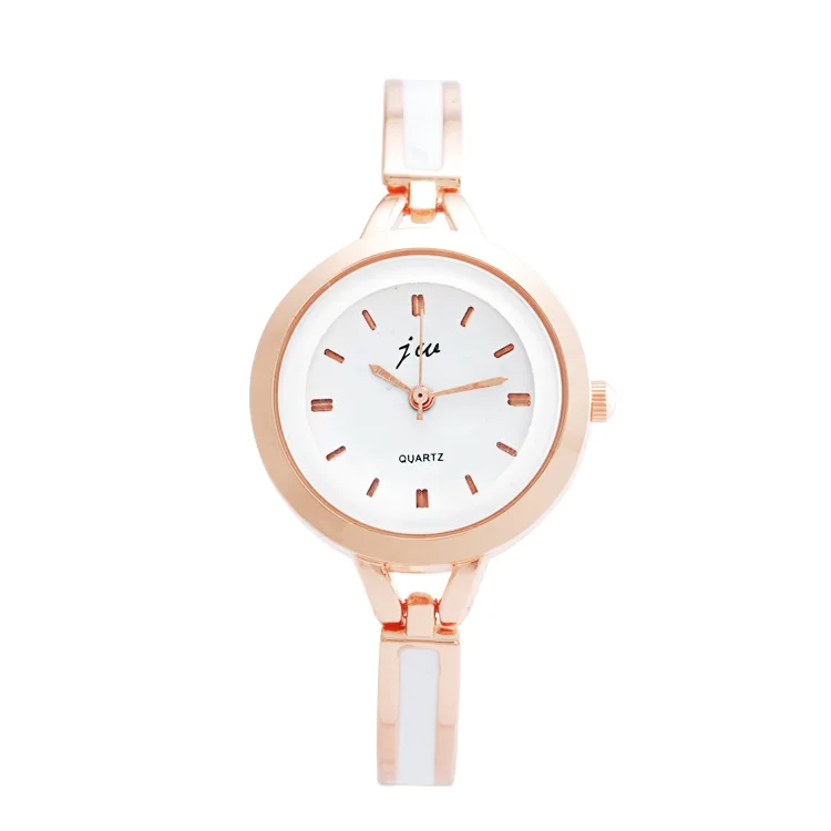 2018 Jw Top Brand Women Bracelet Watches Luxury Rhinestone Rose Gold Steel Dress Watch Fashion Casual Alloy Quartz Wristwatches