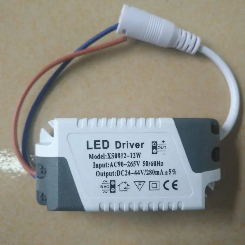 LED Driver DC plug 3W 5W 7W 12W 18-24W 300mA Adapter Power Supply Light Transformer Switch for LED Down light Panel Lighting