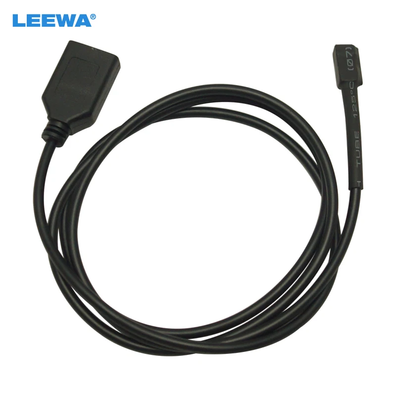 

LEEWA Car Original 4Pin Plug To USB Adapter Conector For Nissan Teana Qashqai CD Radio Audio Media Cable Data Wire #5660