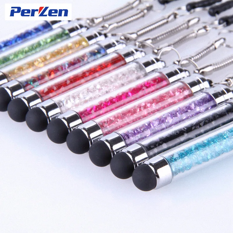 

Free Shipping Universal Crystal capacitive stylus pen touch pen for Iphone Ipad Ipod Samsung Tablet PC 1000pcs/lot