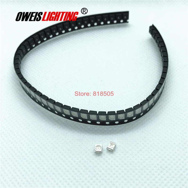 50PCS 3528 850NM (28-30mW) / 940NM (18-20mW) SMD LED IR LED 20mA 1.3-1.5V 3.5*2.8*1.88MM Infrared Emitting