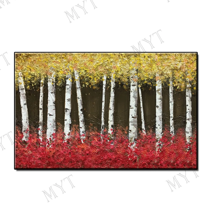 

Original Artwork Hand Painted Wall Art Picture Abstract Oil Painting On Canvas Landscape For Living Room Home Decor No Framed