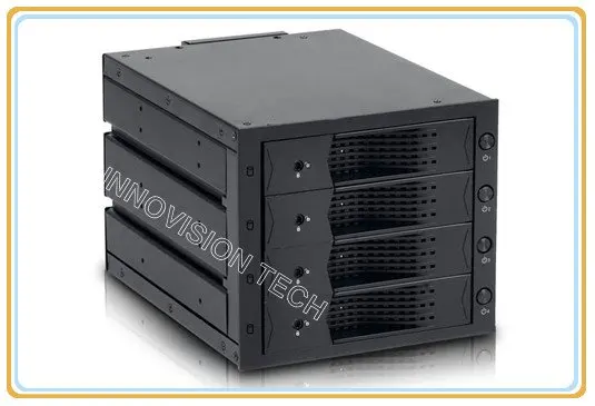 ابتكارات 6204SS 4*3.5 "الساخنة مبادلة HDD وحدة تشغل 3*5.25" CD-ROM الفضاء