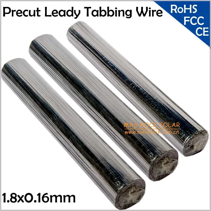 

Precut 1.8x0.16mm Leady Solar Cells PV Ribbon, Any Size, Suitable for 125 or 156 Solar Cells, Precut Leady Solar Tabbing Wire