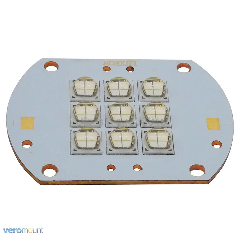 

Rebel ES 100W Royal Blue 450NM - 455NM High Intensity Led Emitter Lamp DC34-36V 2.8A on Copper PCB 9 LED Multi-Chip