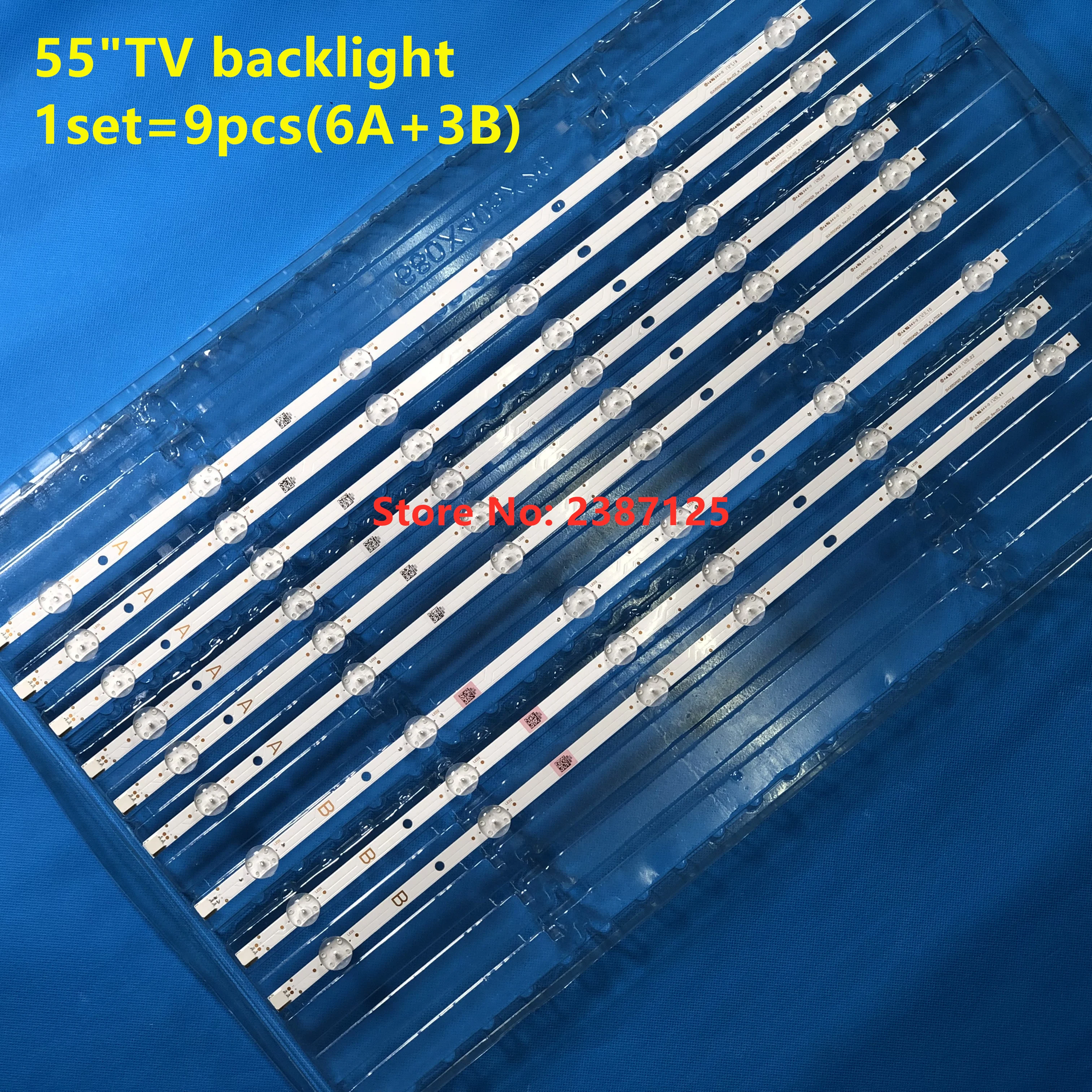 9pcs LED Strip VES550QNYL-2D-N01 VES550QNYS-2D-N01 SVV550AQ9 55T6863DB 55V5863DA 55UD8400 55UD8500 55UD8460 55UD8450 55UD8470